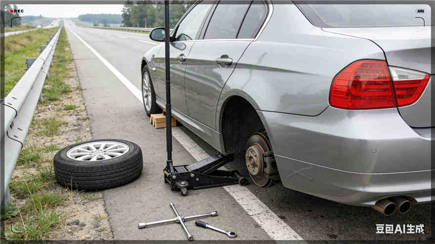 云冈区爆胎道路救援-汽车换备胎